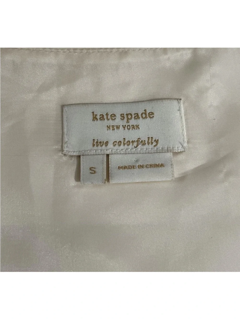 KATE SPADE BEIGE FLORAL PRINT SLEEVELESS TOP SIZE S